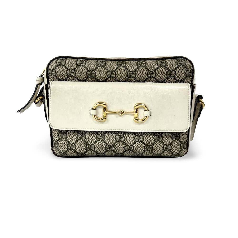Gucci Horsebit Small Shoulder Bag White #352110F51B